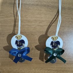 Polo Bear Baby Shower Pacifiers 