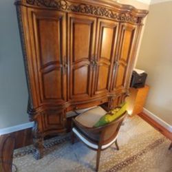 Michael Amini Desk Hutch