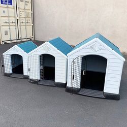 (Brand New) Plastic Dog House with Lock Door (Medium $80, Large $115, X-Large $160) Pet Cage Kennel