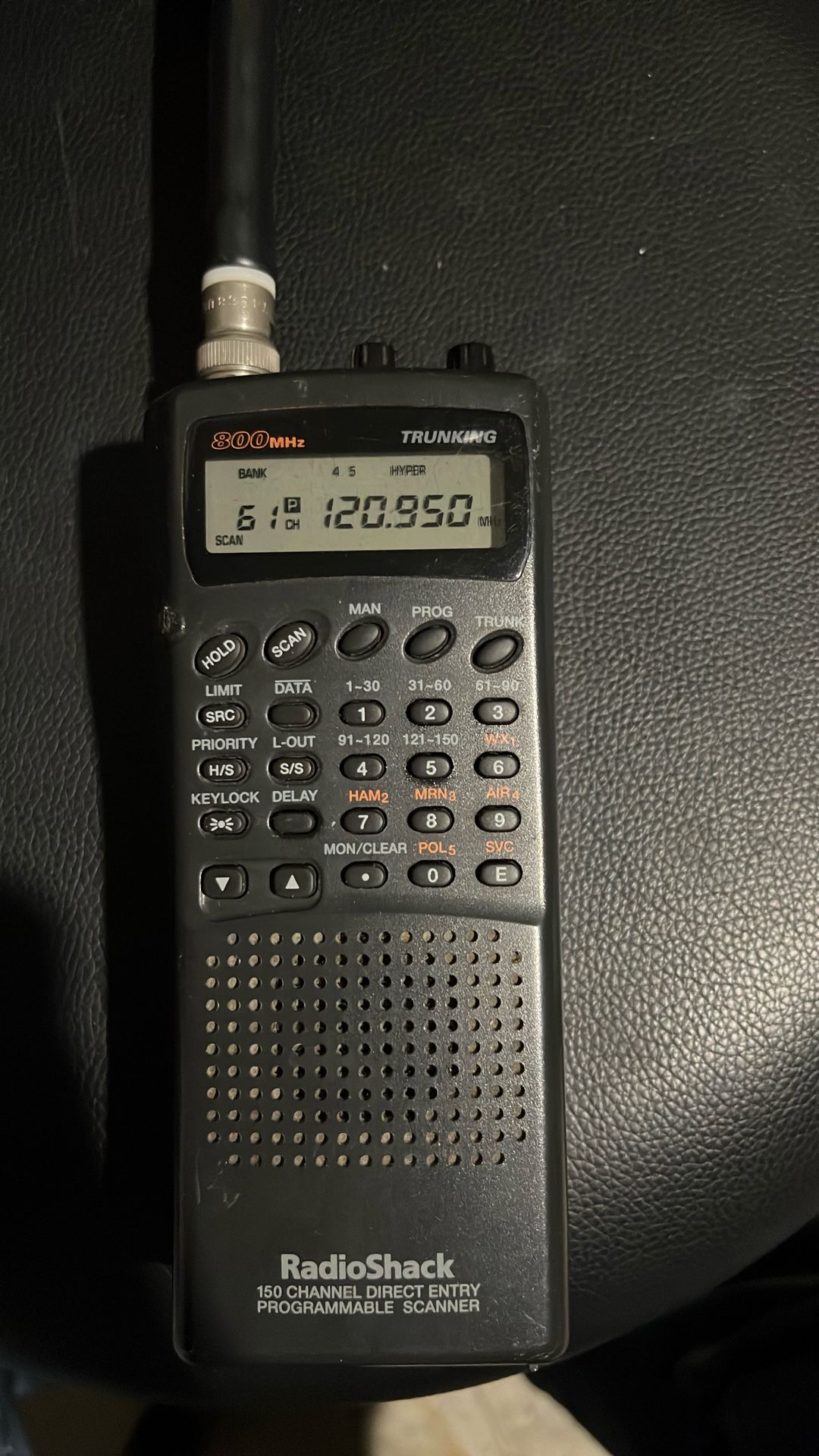 Radio Shack Pro-91 Handheld 150 Channel Trunking Scanner