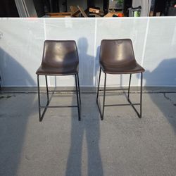Dark Brown Barstools 