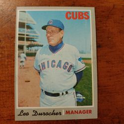 Topps Baseball Card... 1970 Leo Durocher...#291