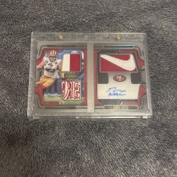 Playbook Material Autograph 2022 Panini George Kittle One Of One 