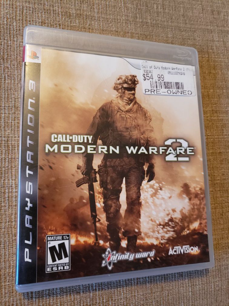CALL OF DUTY: MODERN WARFARE 2 - PS3 Includes the instruction manual