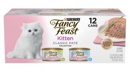 Fancy feast 12 cans