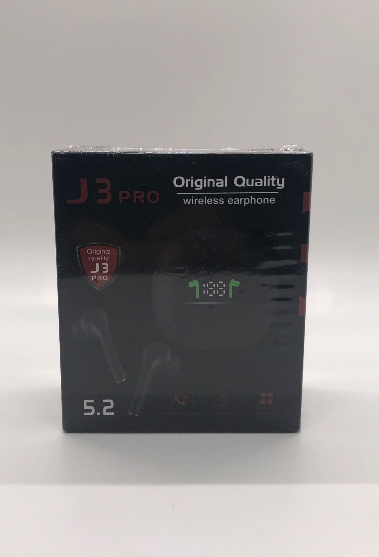 J3 Pro TWS Headphone LED Wireless Bluetooth 5.2 Earphones Mini Earbuds With Mic
