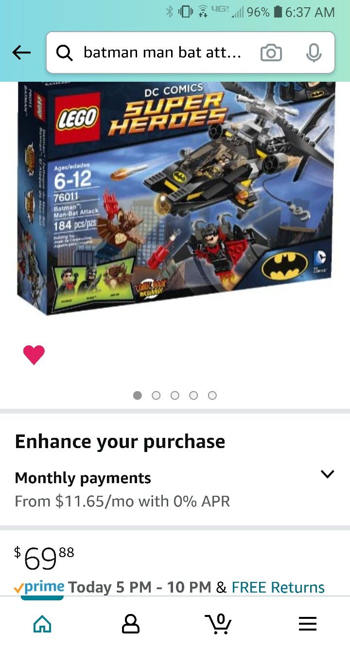 LEGO Superheroes 76011 Batman: Man-Bat Attack 