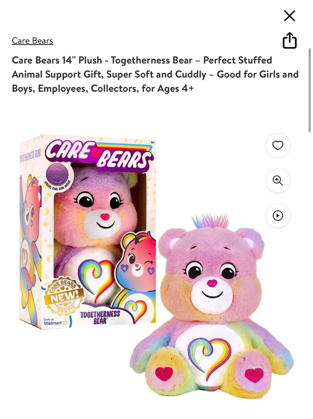 Care Bears 14" Plush - Soft Huggable Material!