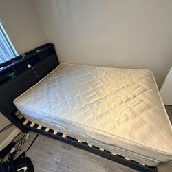 Bed And LED Bed Frame 