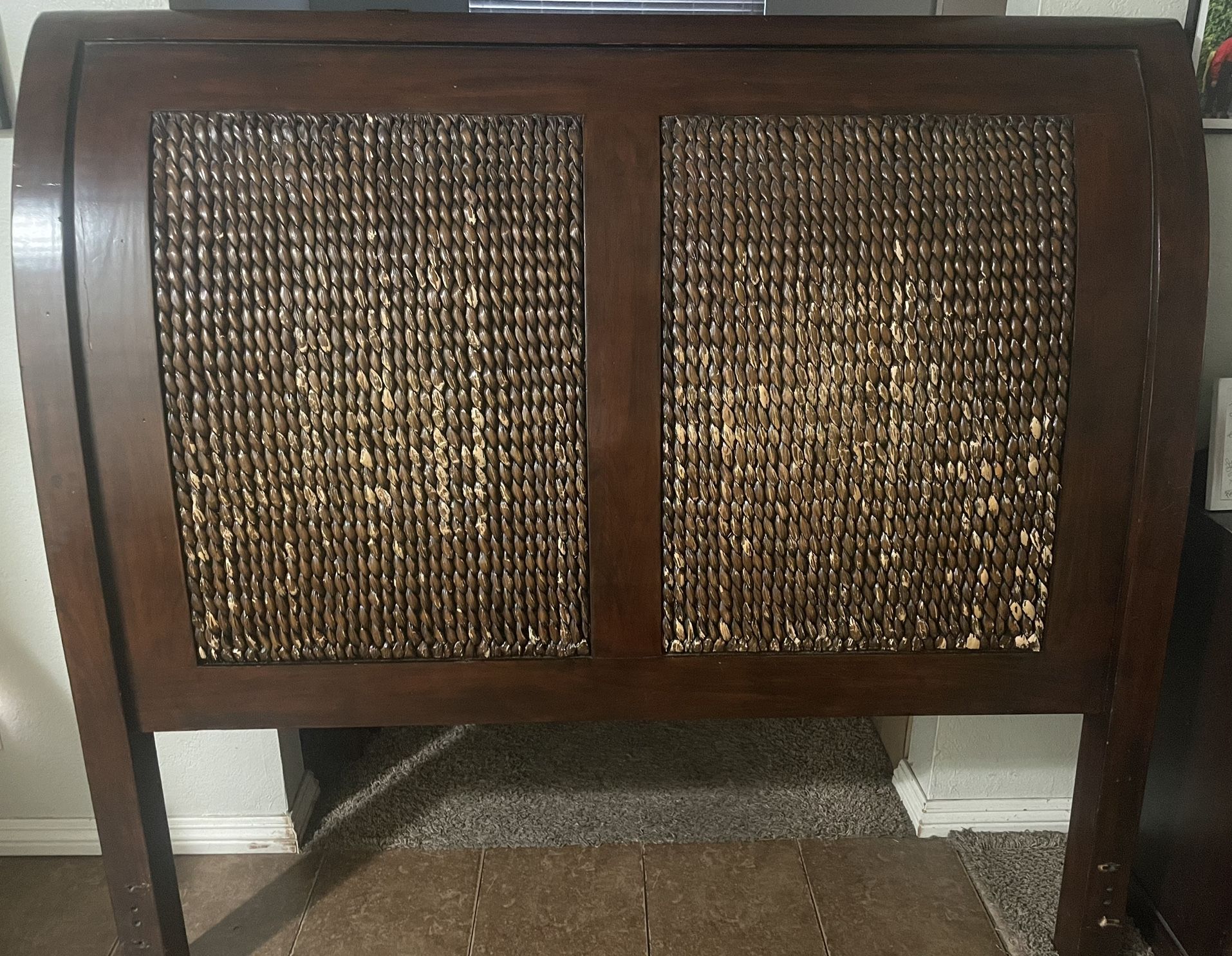 Free Pier 1 Rattan Queen Headboard for Sale in Phillips Ranch, CA OfferUp