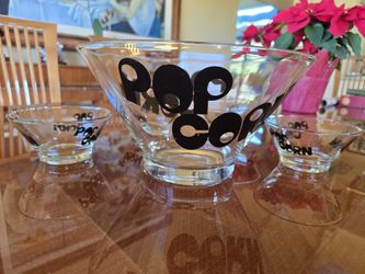 Vintage Popcorn bowl set. Like New