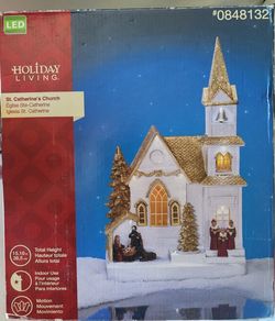 XMAS DECO HOKIDAY LIVING ST. CATHERINES CHURCH