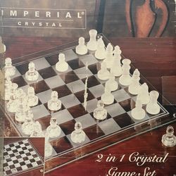 Imperial Crystal 2 In1 Chess Set