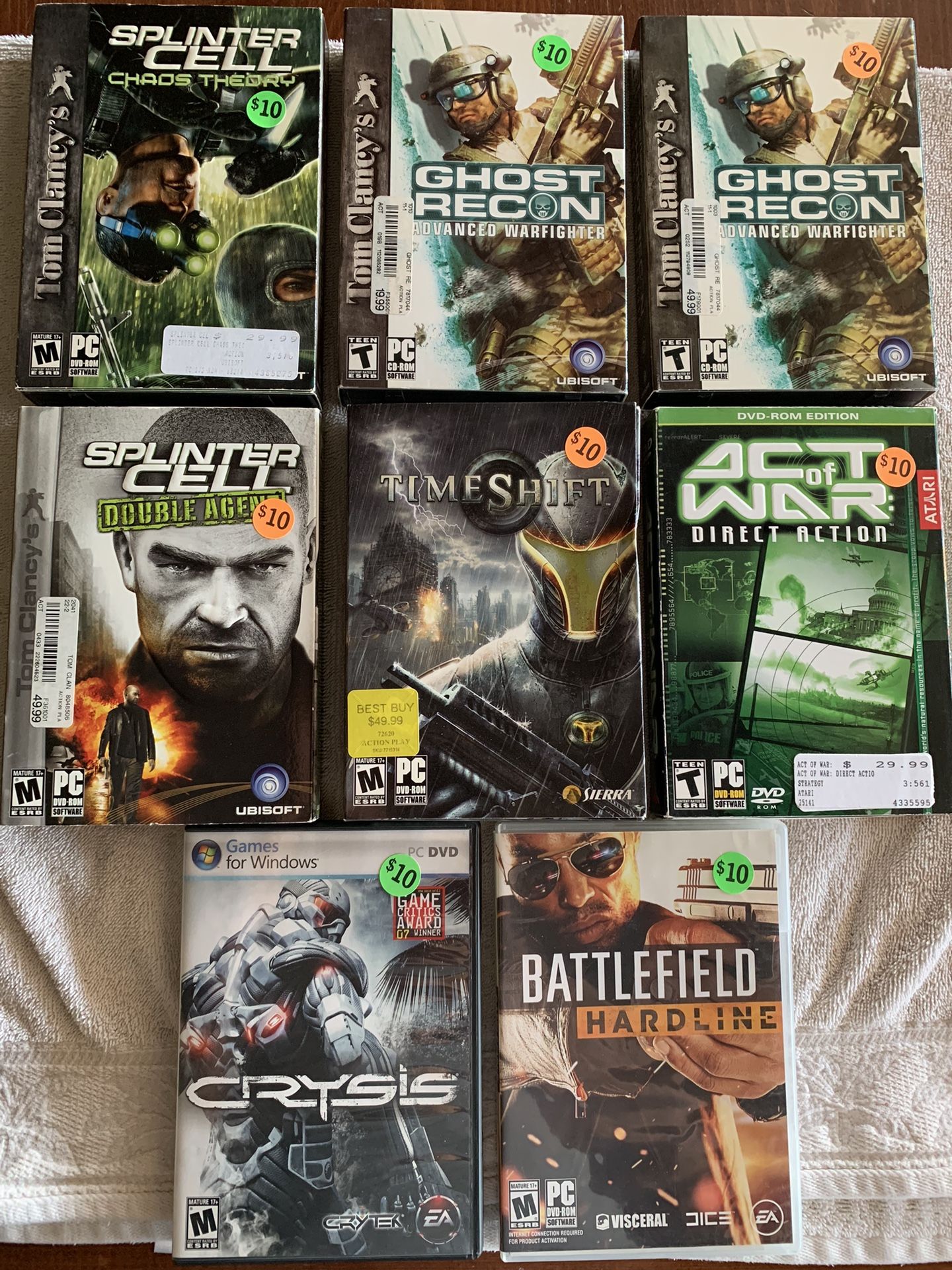 Used_PC DVD/CDs Rom Games (Set #5)