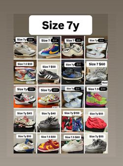 Jordan’s Nikes & more cheap size 7y & 7.5