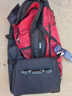 Heavy Duty 36" Rolling Duffle Bag , Callapsible Multiple Pockets