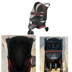 3 Wheel Dog Cat Pet Stroller for Small/Medium Dogs Cats Best Lightweight Foldable Portable Compact 