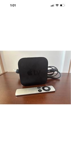 Apple TV with Remote and Power Cable