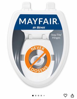Mayfair by Bemis White Toilet Seat