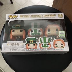Funko pop convention exclusive 3 pack Harry Potter st Patrick's limited edition