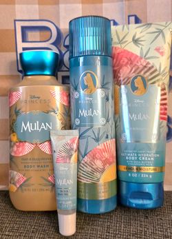 Bath & Body Works Disney Princess Collection 4-ct ~ Mulan