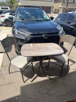 Small Bistro Table and 2 Chairs Set