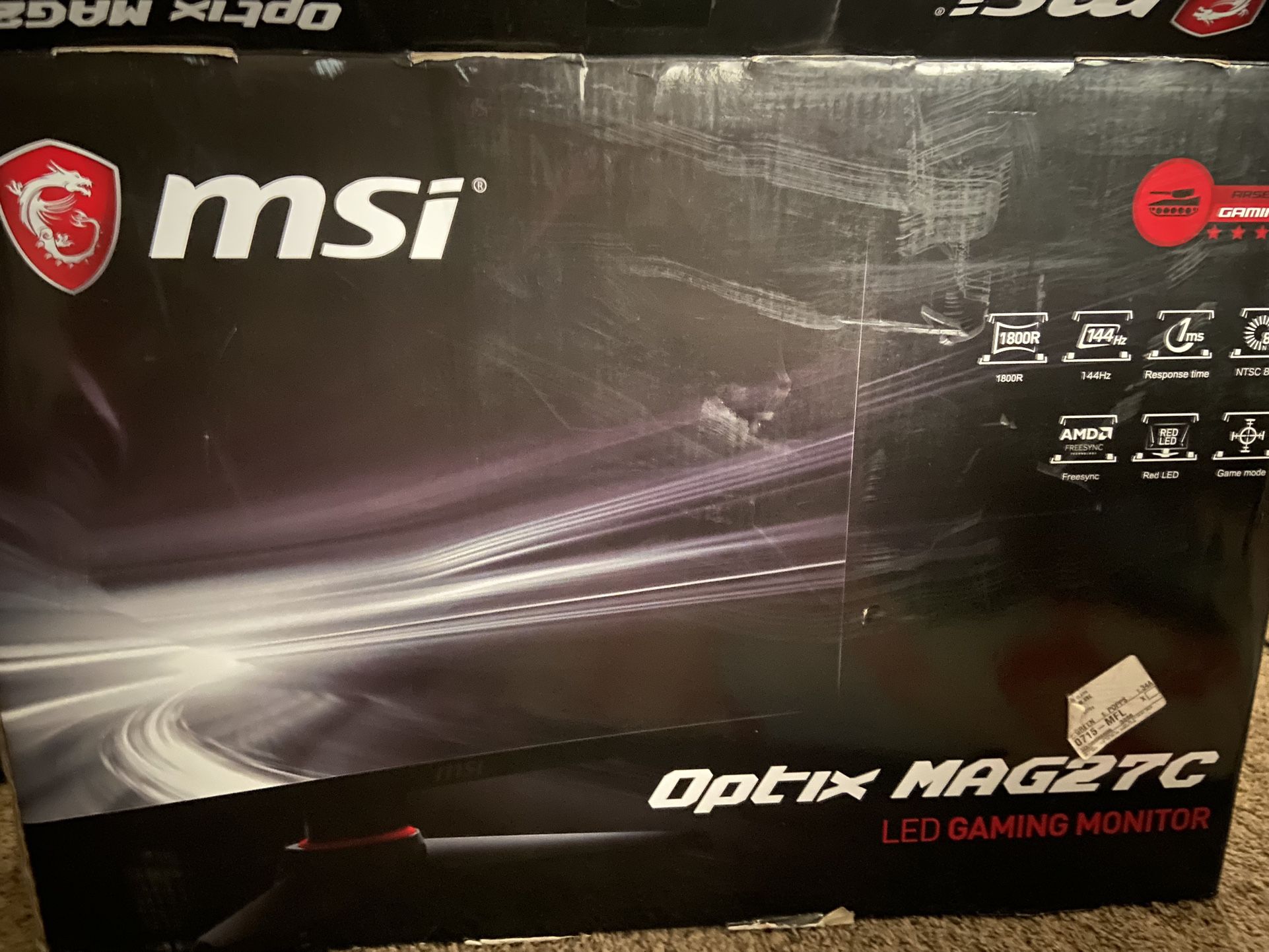 Optix Mag27c LED MSI Gaming Monitor 