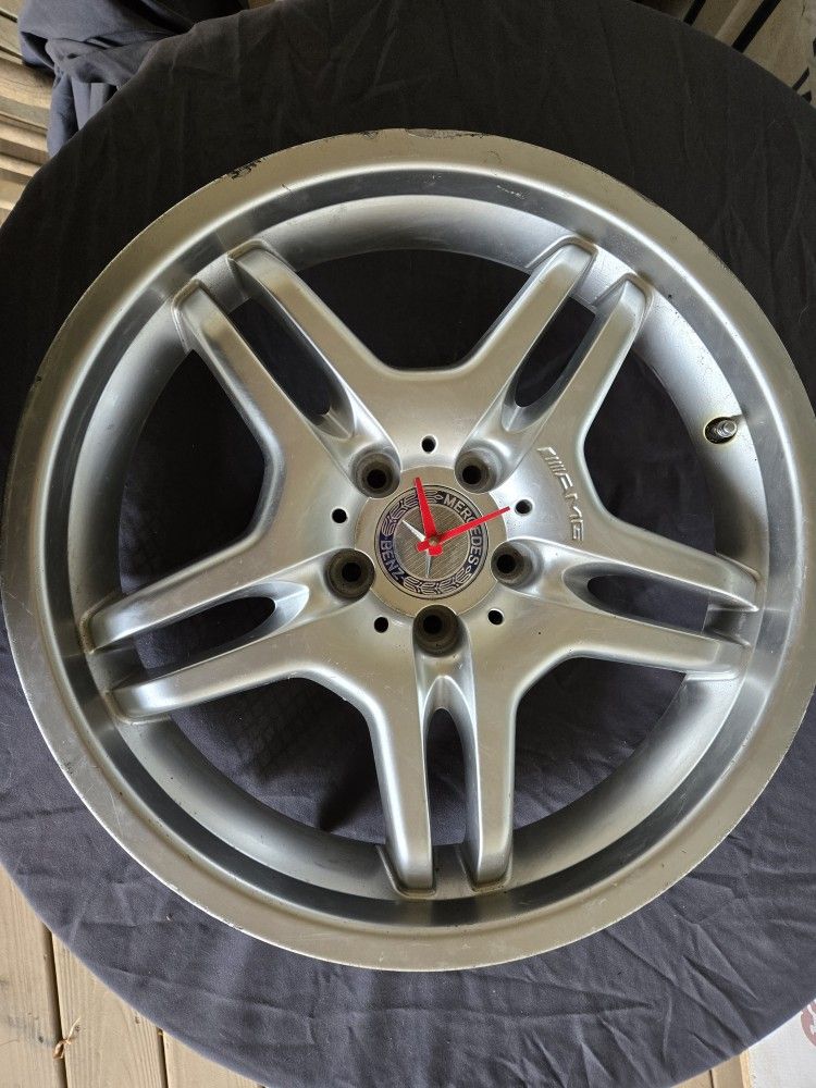 Mercedes Benz Wheel Clock $60