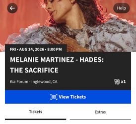 Melanie Martinez hades tour ticket