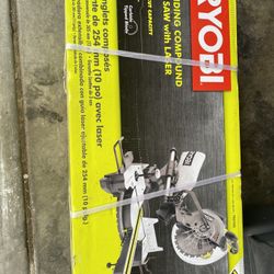 Ryobi 10” Sliding Compound Miter Saw With Laser 