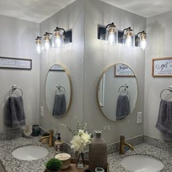 Pair of Bathroom Vanity Lights