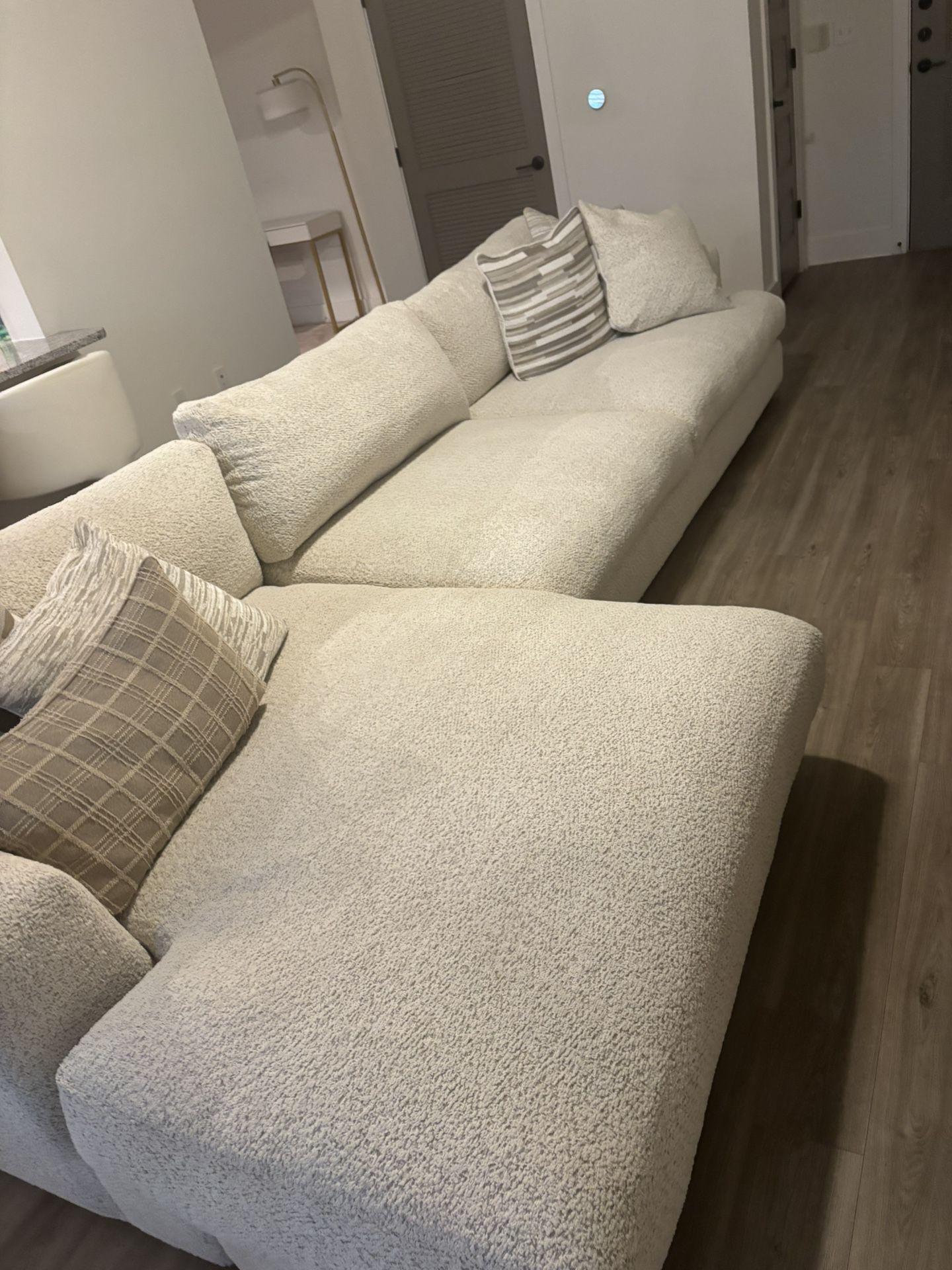 White And Beige Sofa 
