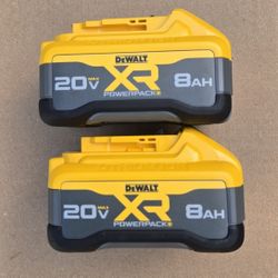 Dewalt 20v Powerpack Batteries 8.0 Ah XR Brand New Price For Both