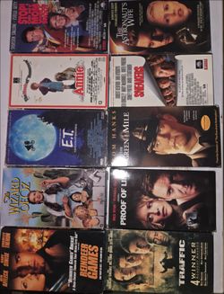Assorted VHS tapes