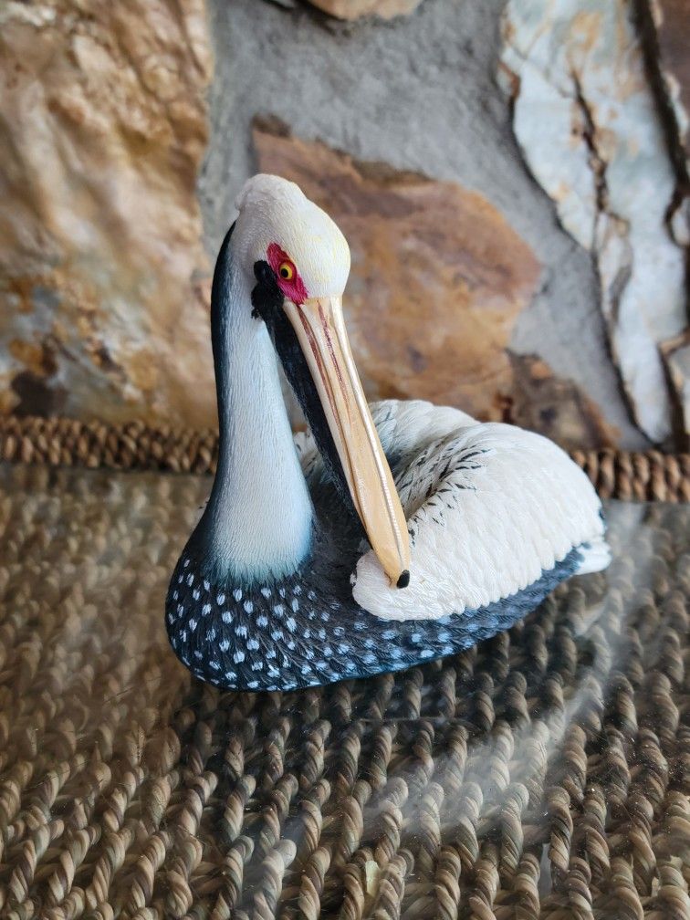 Hand Painted Resin California Pelican