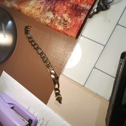 14 K Gold Plated 8.5" Bracelet