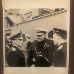 Vintage/Antique WW2 B & W Military Photo With Story On Back 8x10”