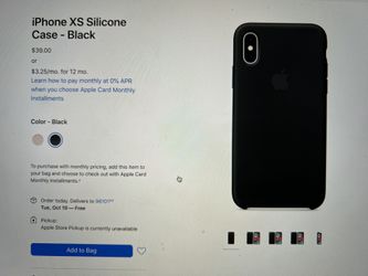 Apple IPhone XS Silicone Case Black