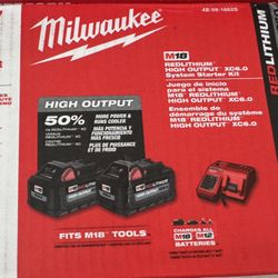 Milwaukee Battery Set 6.0 HD