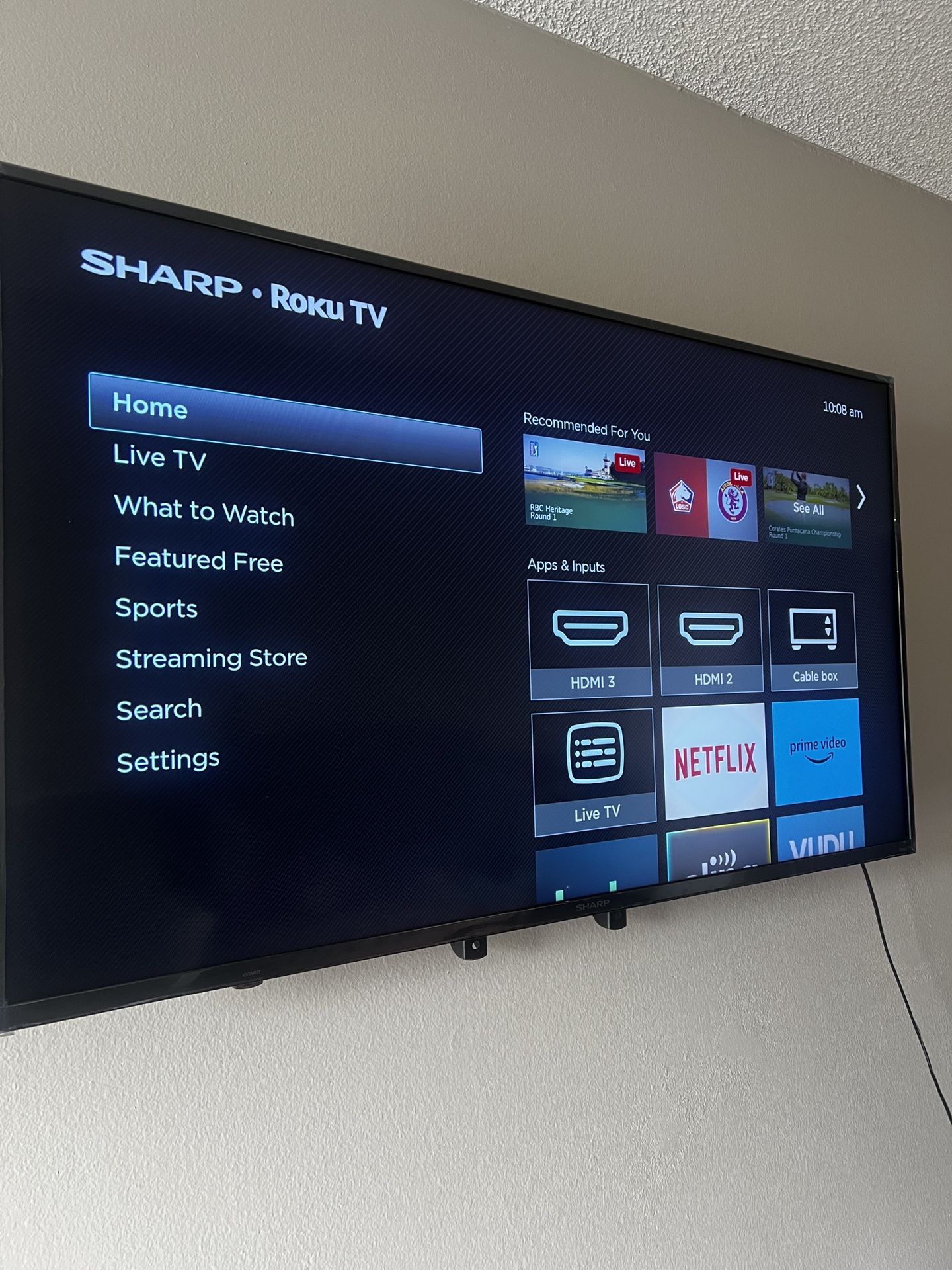 50 Inch Roku TV With Mount