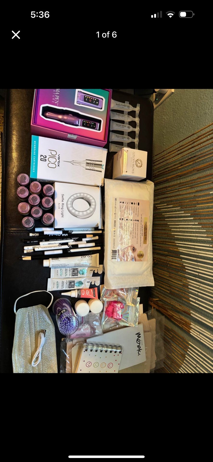 Professional PMU Cosmetic Flux Tattoo Machine/starter Kit
