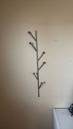 Metal Branch Wall Hook Rack - Hat / Coat / Bag Hanger