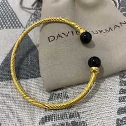 David Yurman Solari Bead Bracelet with Black Onyx in 18k Gold