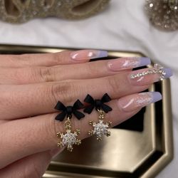 New Snow Flake Bow Earrings, Pick Any 2 Jewelry Free Shipping 