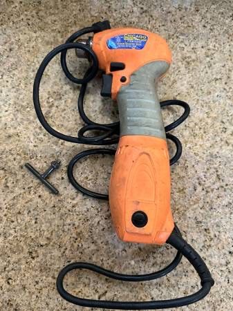 Chicago 3/8" Close Quarter Corded Drill Power Tool 