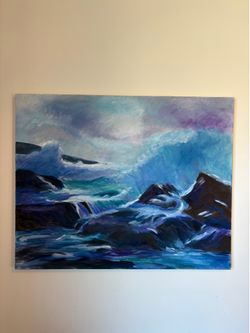 Original Seascape Acrylic Painting on Canvas