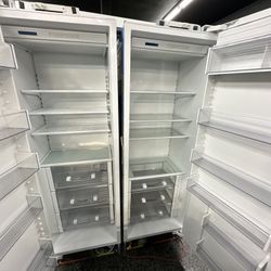 Sub Zero Panel Ready 54” Fridge Freezer Set With Ice Maker