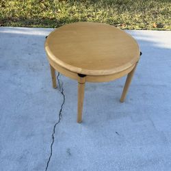 Round  Solid Wood End Tables Night Stand Accent Tables 24x20. Used in good condition with some minor cosmetic blemishes such. These blemishes in some 