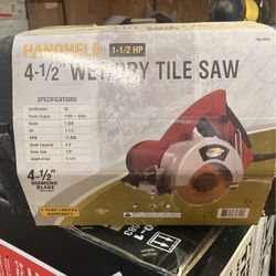 4-1/2 Wet/ Dry Tile Saw