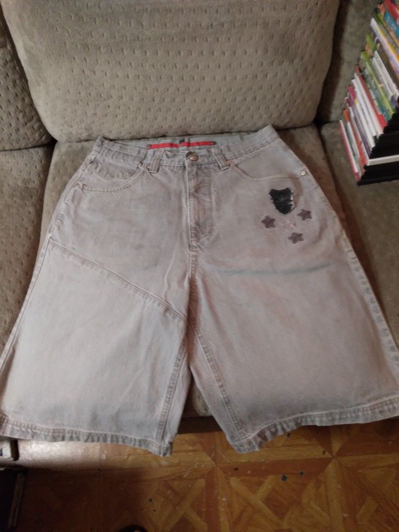 Vokal Denim Shorts Size 32 Waist Baggy Fit! Rapper Nelly Brand! Rare!